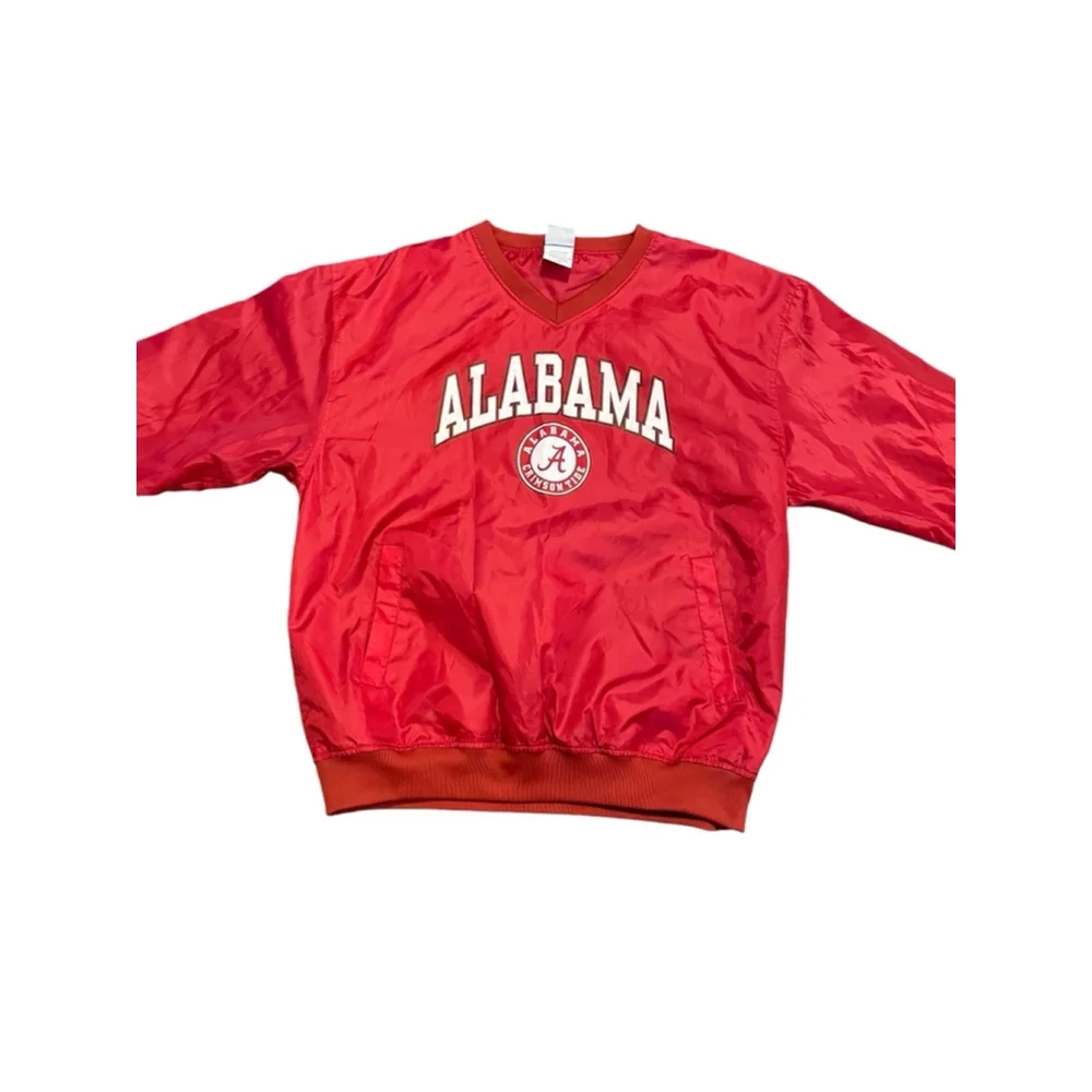 Vintage Red Oak Alabama Crimson Tide Men’s Red Windbreaker Jacket Size L - Picture 5 of 7